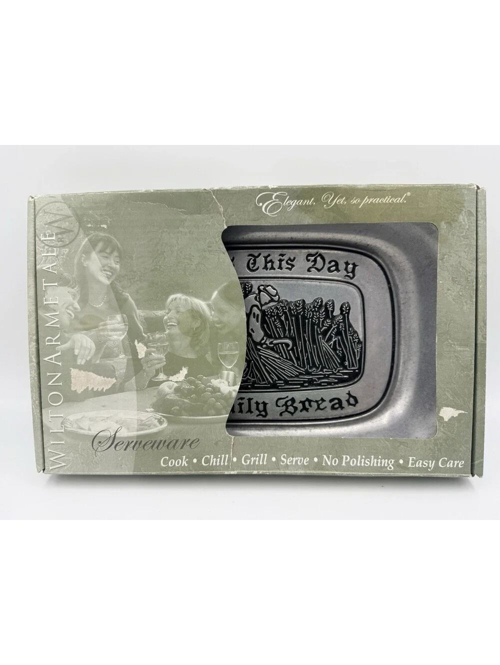 Wilton Armetale Give Us Our Daily Bread Large Serving Tray Platter 601009 NEW